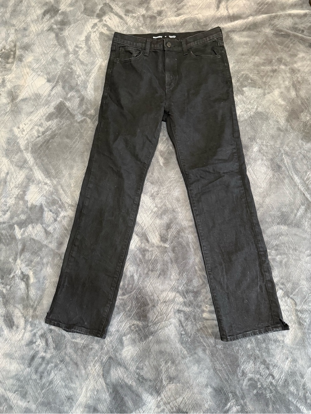 Old Navy Boys Black Straight Jeans